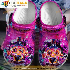 Custom Pink Tie Dye Spider Man Crocband 3D Crocs