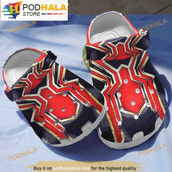 Custom Red Amor Sipder Man Crocband 3D Crocs