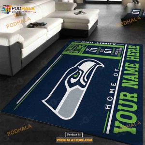 Custom Seattle Seahawks Wincraft Custom NFL Area Rug For Christmas, Us Gift Decor