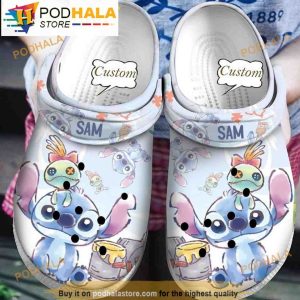 Custom Straw Doll Cute Stitch Crocband 3D Crocs