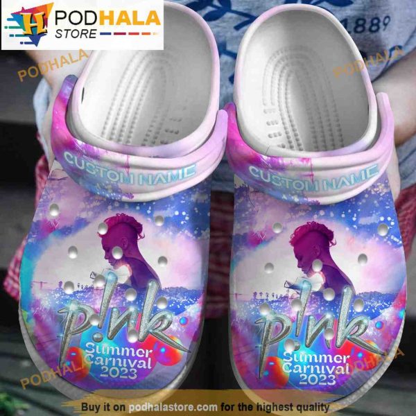 Custom Summer Carnival 2023 P!Nk Crocband 3D Crocs