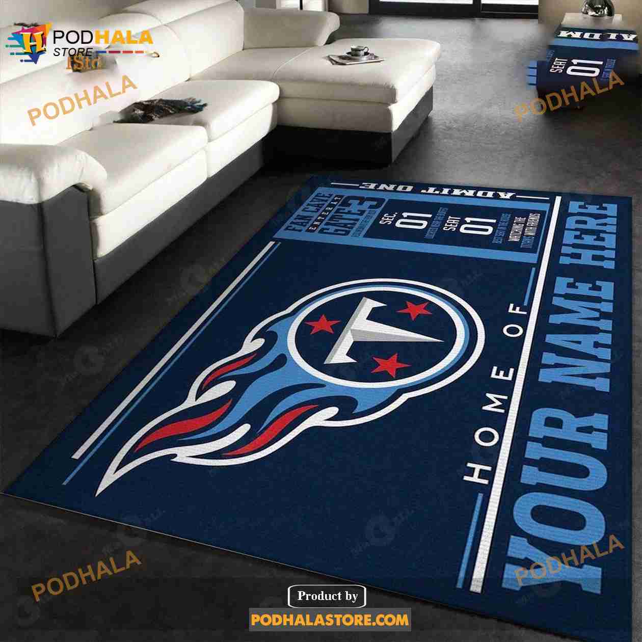 Custom Tennessee Titans Wincraft Custom NFL Area Rug Carpet, Living Room  Rug, Us Gift Decor - Bring Your Ideas, Thoughts And Imaginations Into  Reality Today