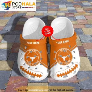 Custom Texas Longhorns Football Ncaa Crocband 3D Crocs Slippers