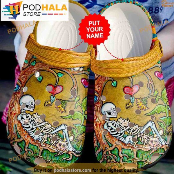 Custom Till Death Do Us Part Skull Crocband 3D Crocs
