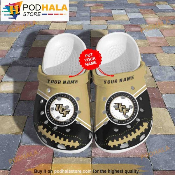 Custom Ucf Knights Football Ncaa Crocband 3D Crocs Slippers