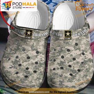 Custom Us Army Camo Veteran Crocband 3D Crocs