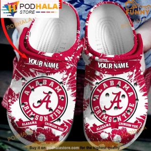 Customize Alabama Crimson Tide Crocband 3D Crocs