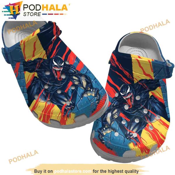 Cute Art Venom Movie Crocband 3D Crocs