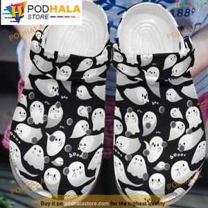 Cute Boo Ghost Crocband 3D Crocs Halloween