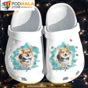 Cute Corgi Dog Art Funny Crocband 3D Crocs