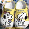 Cute Couple Belle And Snoopy Crocband 3D Crocs Clog Shoes