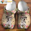 Cute Dalmatian Flower Wreathdalmatian Crocband 3D Crocs Clog Shoes
