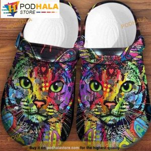 Cute Face Cat In Crocband 3D Crocs