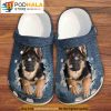 Cute German Shepherd Dog Crocband 3D Crocs