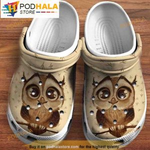 Cute Owl Cartoon Crocband 3D Crocs