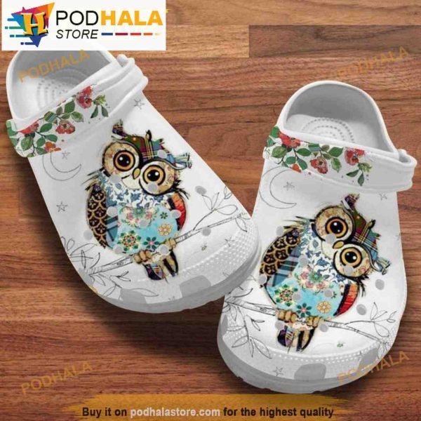 Cute Owl Crocband 3D Crocs