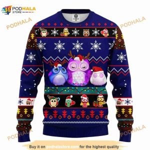 Cute Owl Night Noel Mc Ugly Christmas Sweater