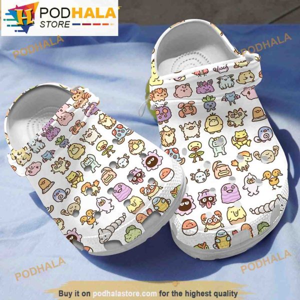 Cute Pattern Pokemon Crocband 3D Crocs