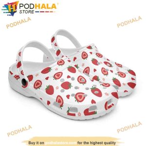 Cute Pattern Strawberry Crocband 3D Crocs