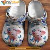 Cute Pig Flower Garden Blue Butterfly Crocband 3D Crocs
