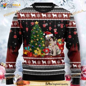 Cute Pug Merry Christmas Ugly Sweater Christmas 3D Sweater