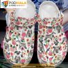 Cute Schnauzer Dog With Pretty Flower Crocband 3D Crocs