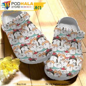 Cute Shiba Inu Dog Gifts Crocband 3D Crocs Slippers