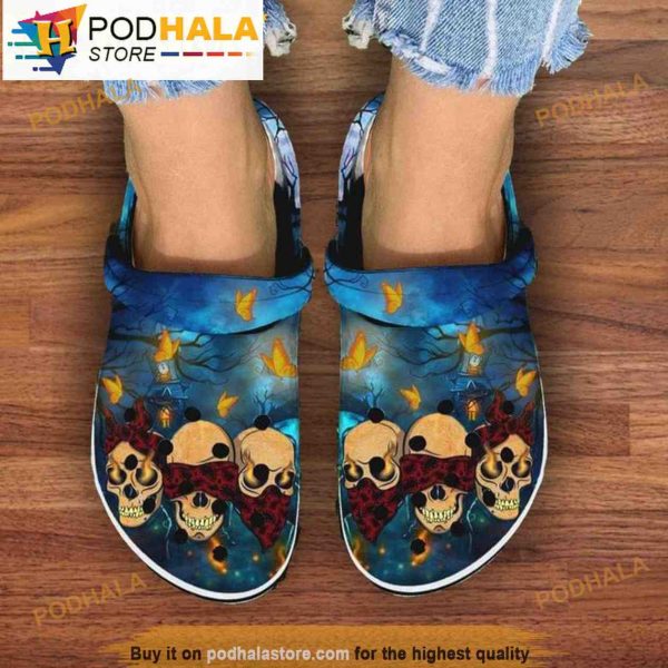 Cute Skull Butterflies Bone Crocband 3D Crocs