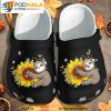 Cute Sloth Loves Sunflower Crocband 3D Crocs