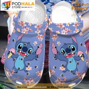 Cute Stitch Disney Crocband 3D Crocs