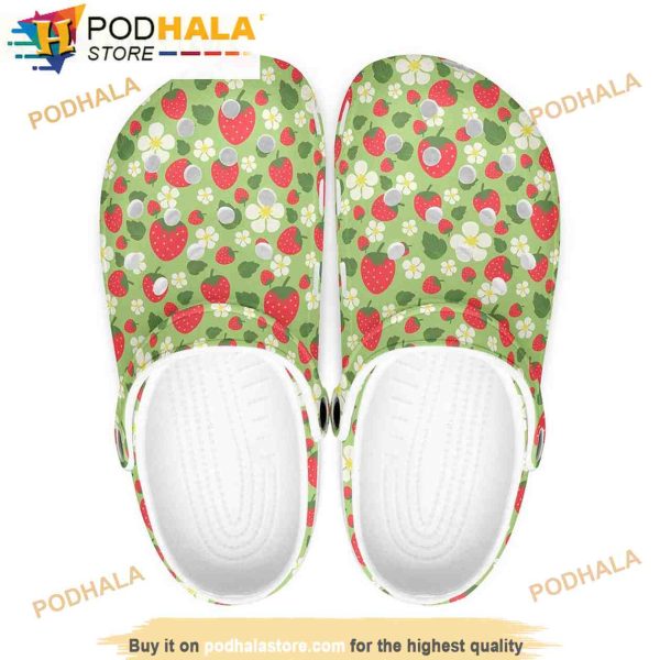 Cute Strawberries Strawberry Crocband 3D Crocs