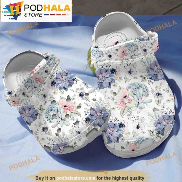 Cute Succulent Garden Crocband 3D Crocs