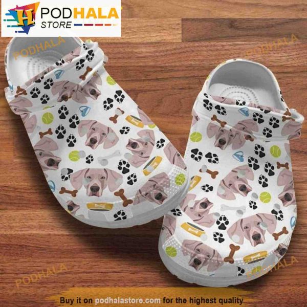 Cute Weimaraner Dog Crocband 3D Crocs