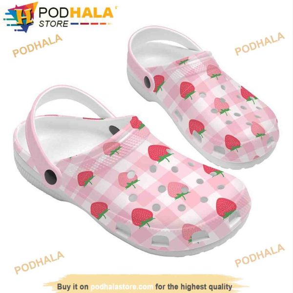 Cute Women Strawberry Crocband 3D Crocs
