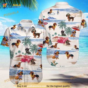 Dachshund Button Shirt For Men Women, Dachshund Summer Shirt,