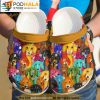 Dachshund Colorful Pattern Dog Crocband 3D Crocs