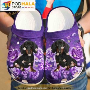 Dachshund Just A Girl Dog Crocband 3D Crocs