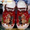 Dachshund Puppies Noel Tree Snow Red Pattern Crocband 3D Crocs