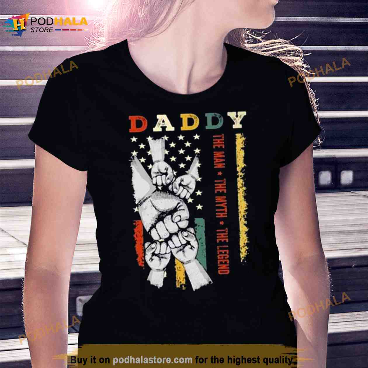 Daddy The man The Myth The Legend USA Flag Vintage Shirt Daddy The man The Myth The Legend USA Flag Vintage Shirt