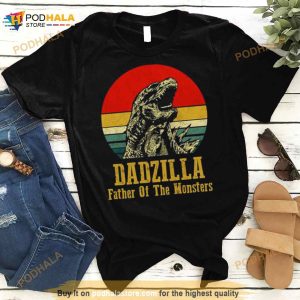 Dadzilla Father Of Monsters Fathers Day Shirt 3