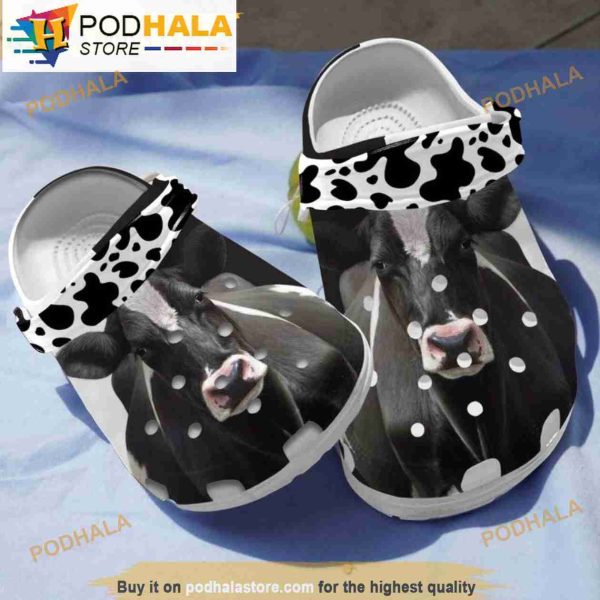Dairy Cows Farm 3D Crocs, Funny Crocs