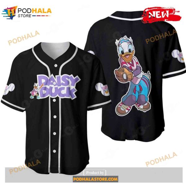 Daisy Duck Disney Cartoon Graphics All Over Print Unisex Baseball Jersey