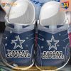 Dallas Cowboys Crocs Crocsband Clog Comfortable Water Shoes In Navy
