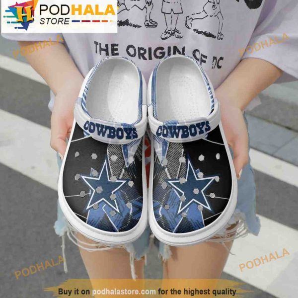 Dallas Cowboys Football 3D Crocs Slippers