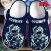 Dallas Cowboys For Gift Fan 2 Rubber Crocs Crocband Clogs Comfy Footwear