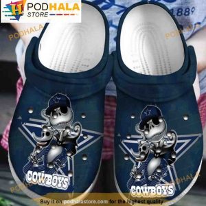 Dallas Cowboys Jack Skellington Pattern 3D Crocs Classic Clogs