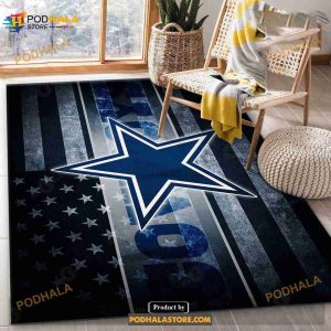 Dallas Cowboys NFL Area Rug For Christmas Bedroom Rug Home Decor Floor Decor