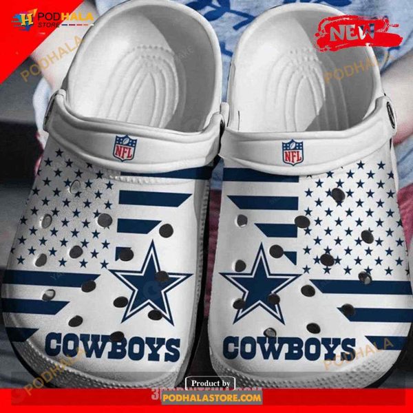 Dallas Cowboys Nfl Team Gift For Fan Crocs Rubber Crocs Crocband Clog Shoes