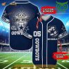 Dallas Cowboys Personalized Gift, Custom Name Number 3D Baseball Jersey Shirt