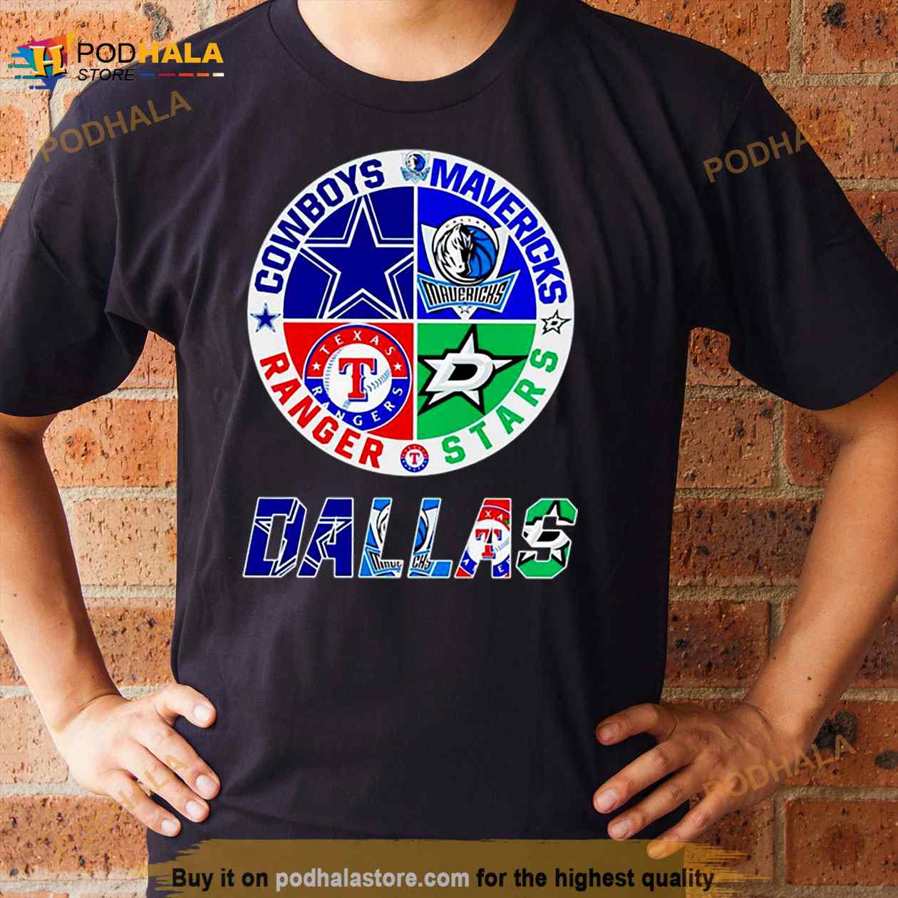 Dallas Cowboys Mavericks Stars And Rangers Logo Shirt